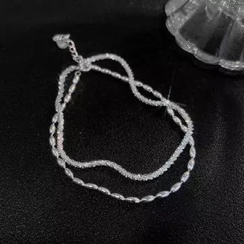 Браслет для женщин, двухслойный браслет со звездами, сверкающий свет, роскошь, мода для женщин высокого класса