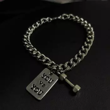 Браслет для женщин, индивидуальный, модный, фитнес, маленький браслет с гантелями, мужской браслет с буквами, женский браслет для пар, модный белый