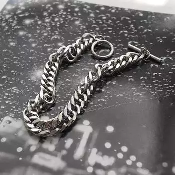 Браслет для женщин, кубинская цепочка, ТОЛСТЫЙ БРАСЛЕТ, ювелирные изделия из титановой стали, обнаженная цепочка, дискотека, личность, уличный трендсеттер