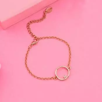 Браслет Estele Polaris из розового золота с австрийскими кристаллами