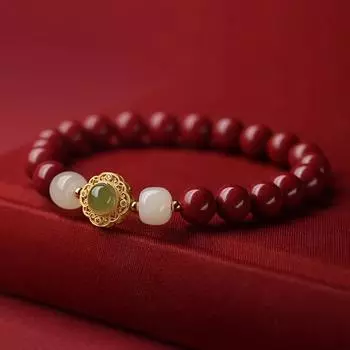 Браслет фен-шуй для женщин, подвески из киновари для удачи и богатства, ювелирные изделия, подарки 1Piece