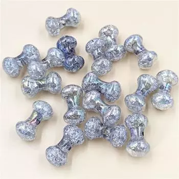 Браслет-гантель Burst Crystal, ожерелье, серьги, изготовление украшений своими руками, материалы для изготовления модных бусинок ручной работы, 5 шт., акриловые бусины цвета AB, креативные about 23*13mm 5pcs белый