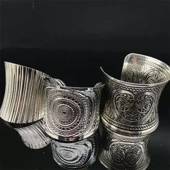 Браслет Геометрический Винтажный Бижутерия Богемный Стиль Металлический Браслет 19*6.5cm