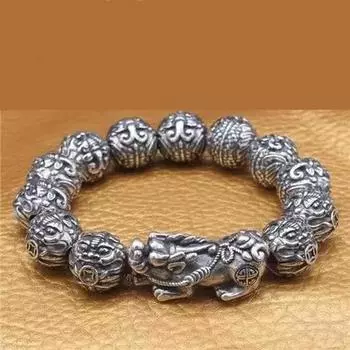 Браслет Guochao Longsheng Nine Sons для мужчин, играющий в пленника Niu Jiezhen, в китайском стиле, браслет из чешуи дракона, женские ювелирные изделия 22CM