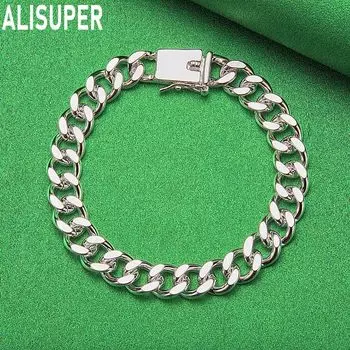 Браслет из 8 цепочек из стерлингового серебра 925 пробы Модные свадебные украшения 20CM