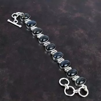 Браслет из 925 пробы с цепочкой, браслет из стерлингового серебра, дизайнерский браслет, ювелирные изделия из драгоценных камней с цепочкой, регулируемый браслет, ювелирные изделия ручной работы