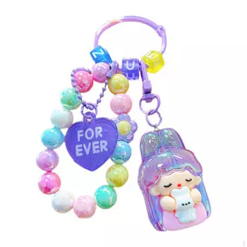 Браслет из бисера Брелок Сумка Подвески Многофункциональные рюкзаки Аксессуары Брелок-браслет фиолетовый