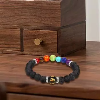 Браслет из бисера, красочные искусственные камни, бусины, эластичная веревка, декоративные геометрические украшения для снятия стресса, подарок F