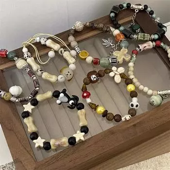 Браслет из бисера Креативный магнитный парный браслет в форме сердца для женщин и мужчин Рождественские украшения Браслет ручной работы Браслет в китайском стиле 1