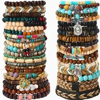 Браслет из бисера на эластичной леске для мужчин и женщин