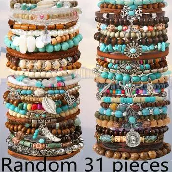 Браслет из бисера на эластичной леске для мужчин и женщин