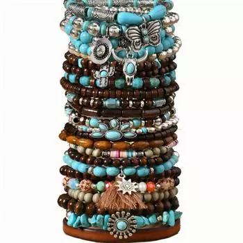 Браслет из бисера на эластичной леске для мужчин и женщин