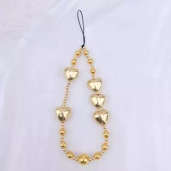 Браслет из бисера с бантом и сердцем, красочный ремешок с цветком и бабочкой, подвеска для телефона с жемчугом, ремешок для мобильного телефона, акриловые анти-потерянные цепочки C