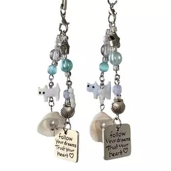 Браслет из бисера в виде цветка и сердца, цветной шнурок, подвеска для мобильного телефона, сумка для мобильного телефона, цепочка