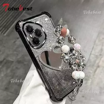 Браслет из бусин Любовь , чехол с покрытием для Huawei Honor 400 300 Ultra 200 100 90 Lite 80 70 60 Pro, блестящая противоударная крышка Honor 300 Pro