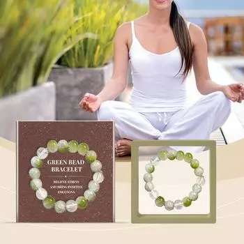 Браслет из бусин успокаивает и снимает стресс, улучшает самочувствие, уменьшает беспокойство и укрепляет здоровье