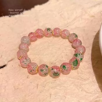 Браслет из цветущего стекла Cherry Blossom - модные ювелирные изделия высокого класса для женщин 2024 года S556