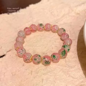 Браслет из цветущего стекла для женщин — модные ювелирные изделия высокого класса 2024 года