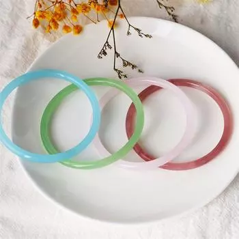 Браслет из искусственного агата, женский изысканный браслет, аксессуары, браслет, подарки 58mm светло-розовый