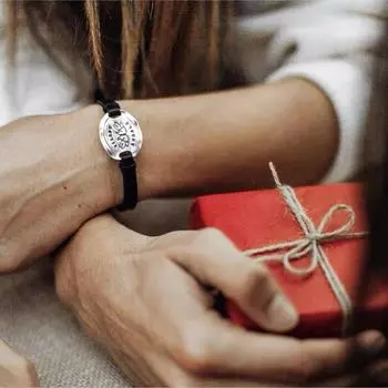 Браслет из коровьей кожи с крыльями ангела для мужчин и женщин, легкая роскошная бижутерия