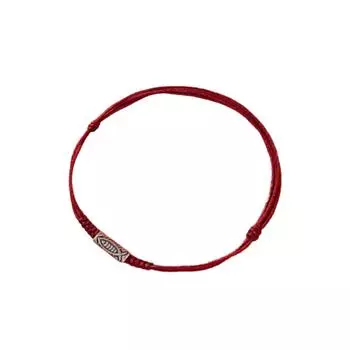 Браслет из красной нити ручной работы Элегантный хлопковый шнурок Плетеный браслет, созданный для тех, кто ценит удачу 3