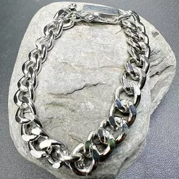 Браслет из кубинских звеньев из нержавеющей стали для мужчин, черный/14-каратное золотое покрытие, цепочка на запястье