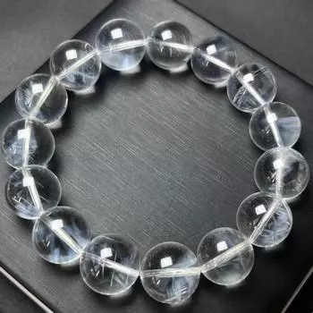 Браслет из кварца «Крылья ангела» с редкими синими иглами, ультравысокого качества, ювелирные изделия из натурального кварца с синими иглами, изысканное энергетическое исцеление 14mm