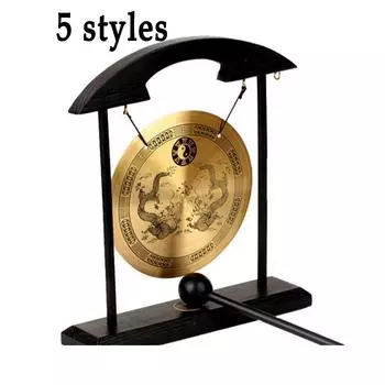 Браслет из латуни фэн-шуй с гонгом для рабочего стола в стиле дзен для Fortune W Free Mxsabrina, красный браслет на веревке H1301 A медный