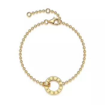 Браслет из муассанита 925 пробы с серебряным покрытием и 18-каратным золотом Ins Style Jewelry Hand