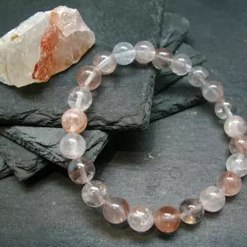 Браслет из настоящего гематоидного кварца 6MM