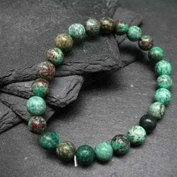 Браслет из настоящего малинового куприта ~ 7 дюймов ~ 8 мм круглые бусины 8MM