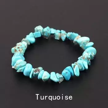 Браслет из натурального драгоценного камня с аметистом, нерегулярные эластичные бусины, самородки, кварцевые браслеты, браслеты с кристаллами для женщин