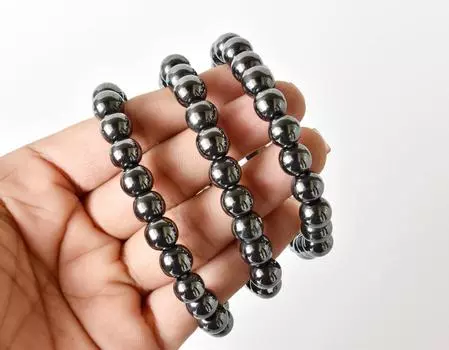 Браслет из натурального гематита 4mm