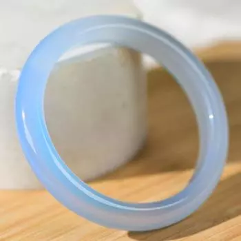 Браслет из натурального голубого агата и нефрита, модный браслет с амулетом, браслет из нефрита, женский подарок 54-56mm