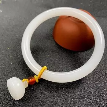 Браслет из натурального хотано-жадеита, модный браслет с изумрудом, браслет из нефрита, женский подарок 56-58mm