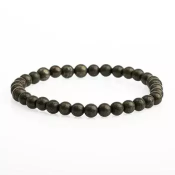 Браслет из натурального камня пирит 6 мм