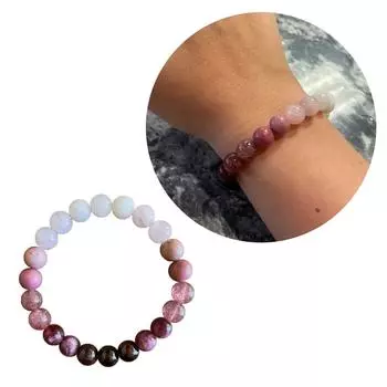 Браслет из натурального камня ручной работы, уникальный браслет из бисера, модное украшение на запястье, цепочка из бисера, идеально подходящая для любого случая 3