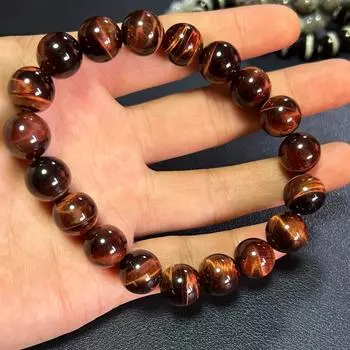 Браслет из натурального камня тигровый глаз 4mm