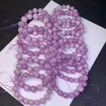 Браслет из натурального кунцита 7А 6mm