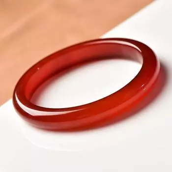 Браслет из натурального ледяного агата, модный браслет с амулетом, браслет из нефрита, женский подарок 56-58mm