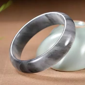 Браслет из натурального нефрита Jinsi, модный браслет с изумрудным шармом, нефритовый браслет для женщин, подарок 56-58mm