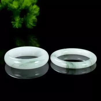 Браслет из натурального нефрита Jinsi с изумрудом, модный браслет с изумрудом и подвесками, женский подарок 56mm