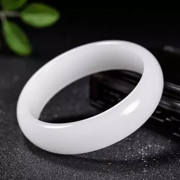 Браслет из натурального нефрита, модный браслет с подвесками из нефрита, женский подарок 54MM