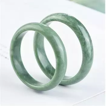 Браслет из натурального нефрита Модный и простой синий женский нефритовый браслет 53-54mm