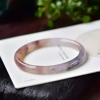 Браслет из натурального нефрита. Модный и простой женский браслет из нефрита. 52mm