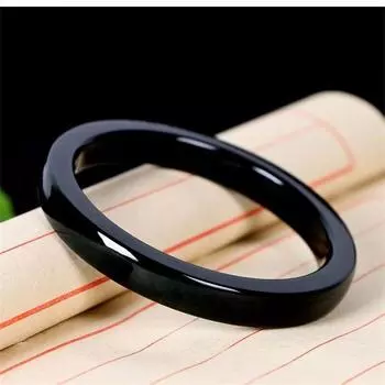 Браслет из натурального нефрита. Модный и простой женский браслет из нефрита. 54-55mm