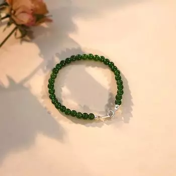 Браслет из натурального оникса с хризопразом, стерлинговое серебро 925 пробы, модные украшения для женщин, подарок 16CM красный