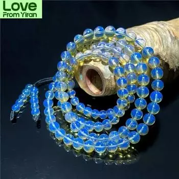 Браслет из натурального янтаря Доминики, женский и мужской, чистый янтарь, 108 бусин, мала, многооборотный амулет, браслеты для подруги, мамы, подарки