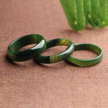 Браслет из натурального травяно-зеленого агата, модный браслет с изумрудом, женский подарок 58MM