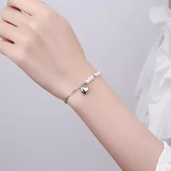 Браслет из натурального жемчуга, нишевый, роскошный, элитный и экзотический браслет в стиле барокко для подруги 16cm+3cm